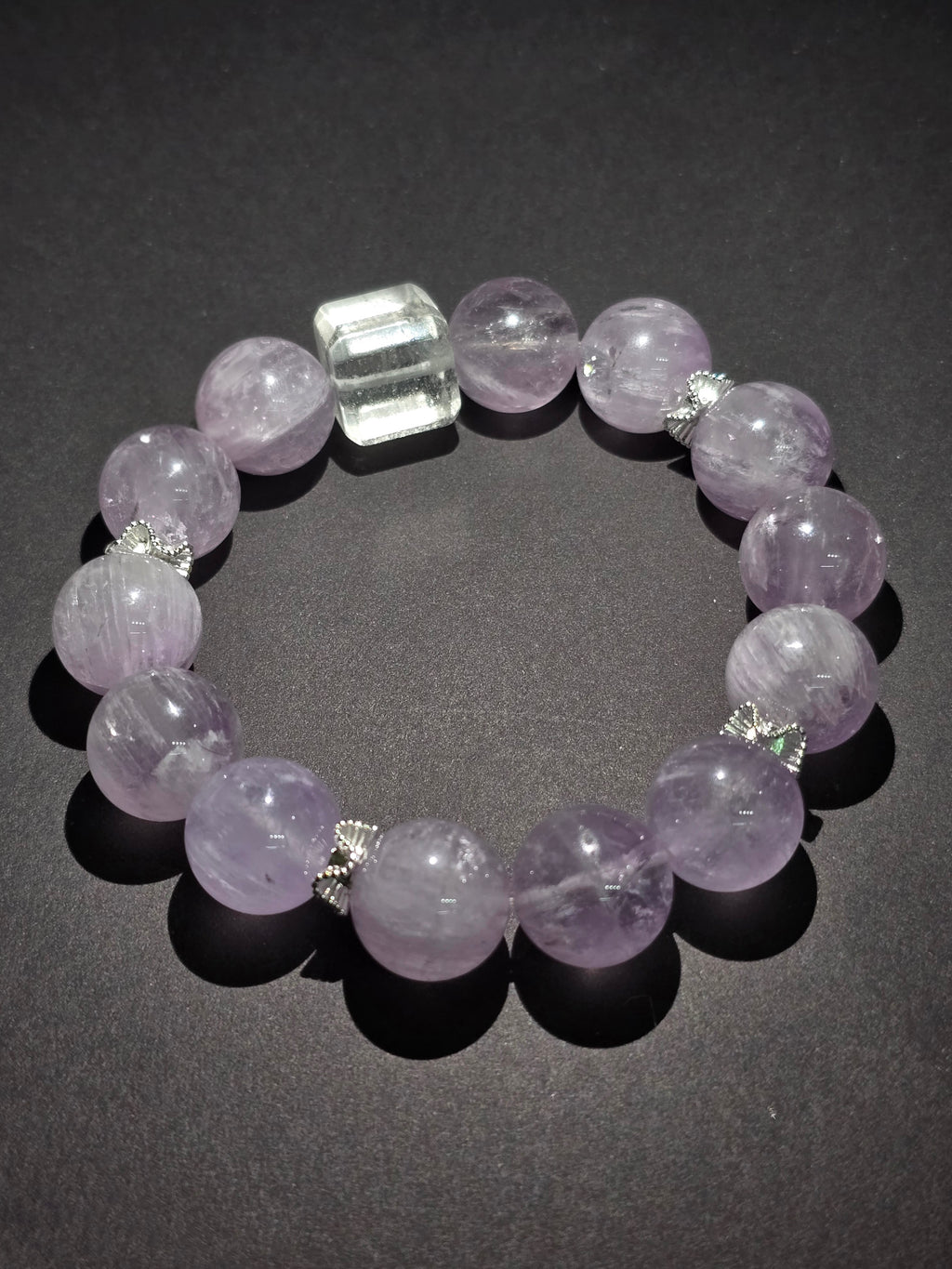 Tears of Venus - A Natural Crystal Bracelet Composed of Amethyst and White Crystal