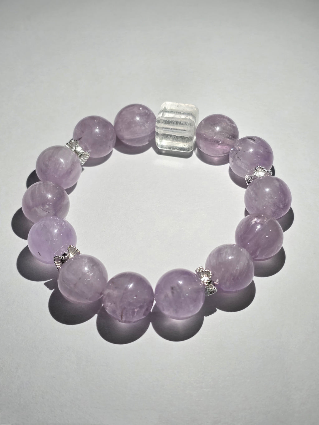Tears of Venus - A Natural Crystal Bracelet Composed of Amethyst and White Crystal