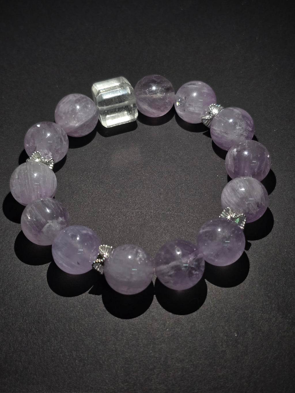 Tears of Venus - A Natural Crystal Bracelet Composed of Amethyst and White Crystal