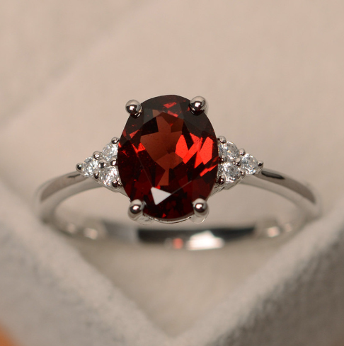 Colorful gemstone style ring