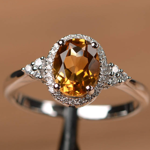 Colorful gemstone style ring