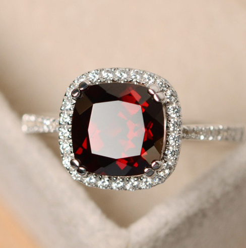 Colorful gemstone style ring