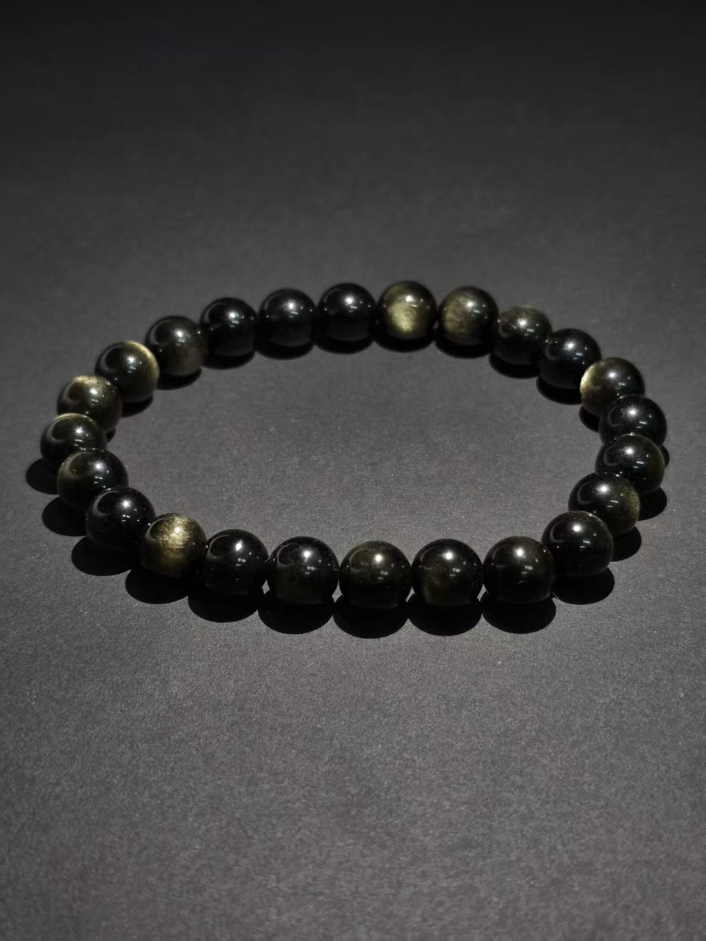 Natural Golden Aventurine Single-Ring Bracelet