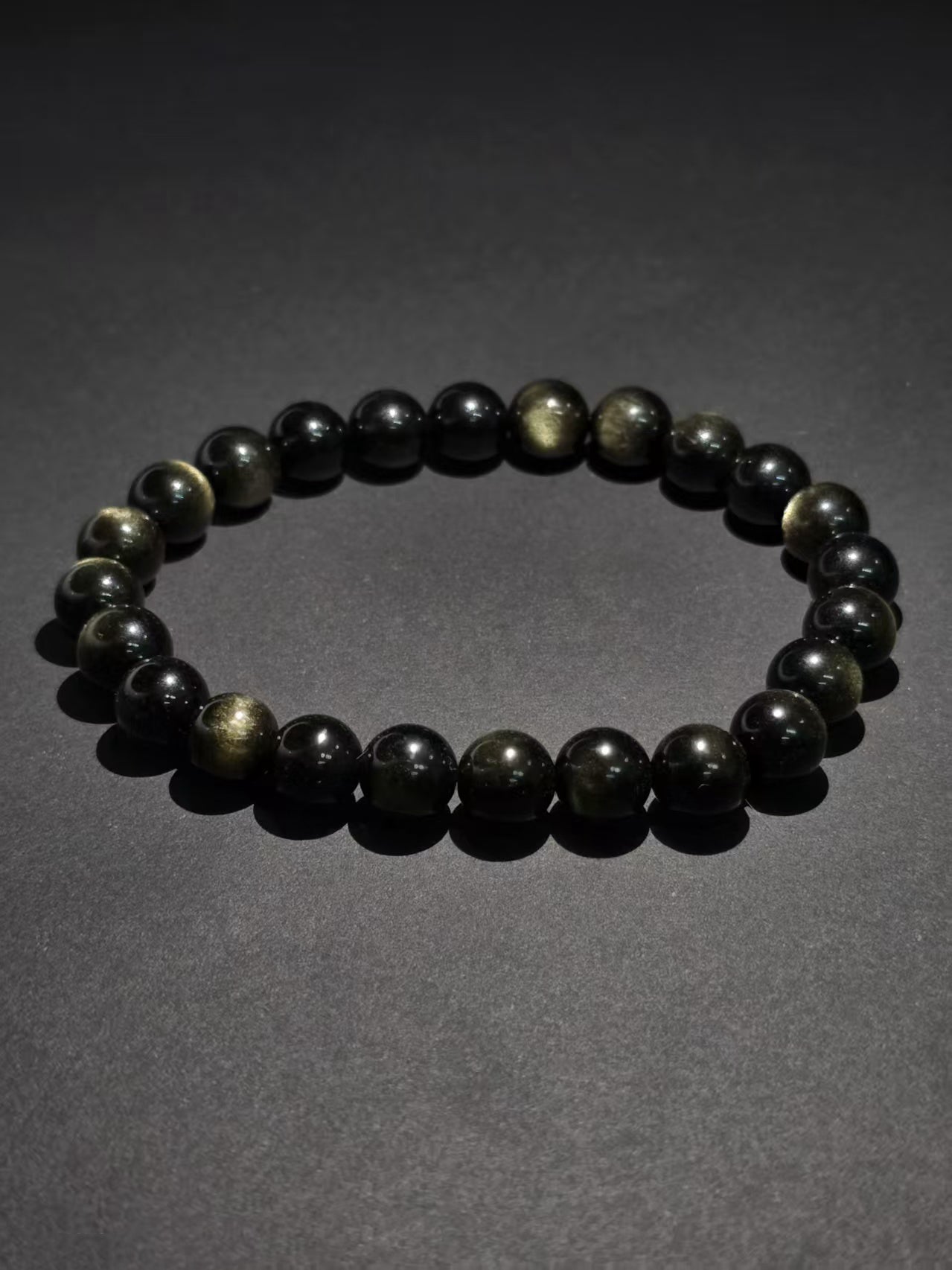 Natural Golden Aventurine Single-Ring Bracelet