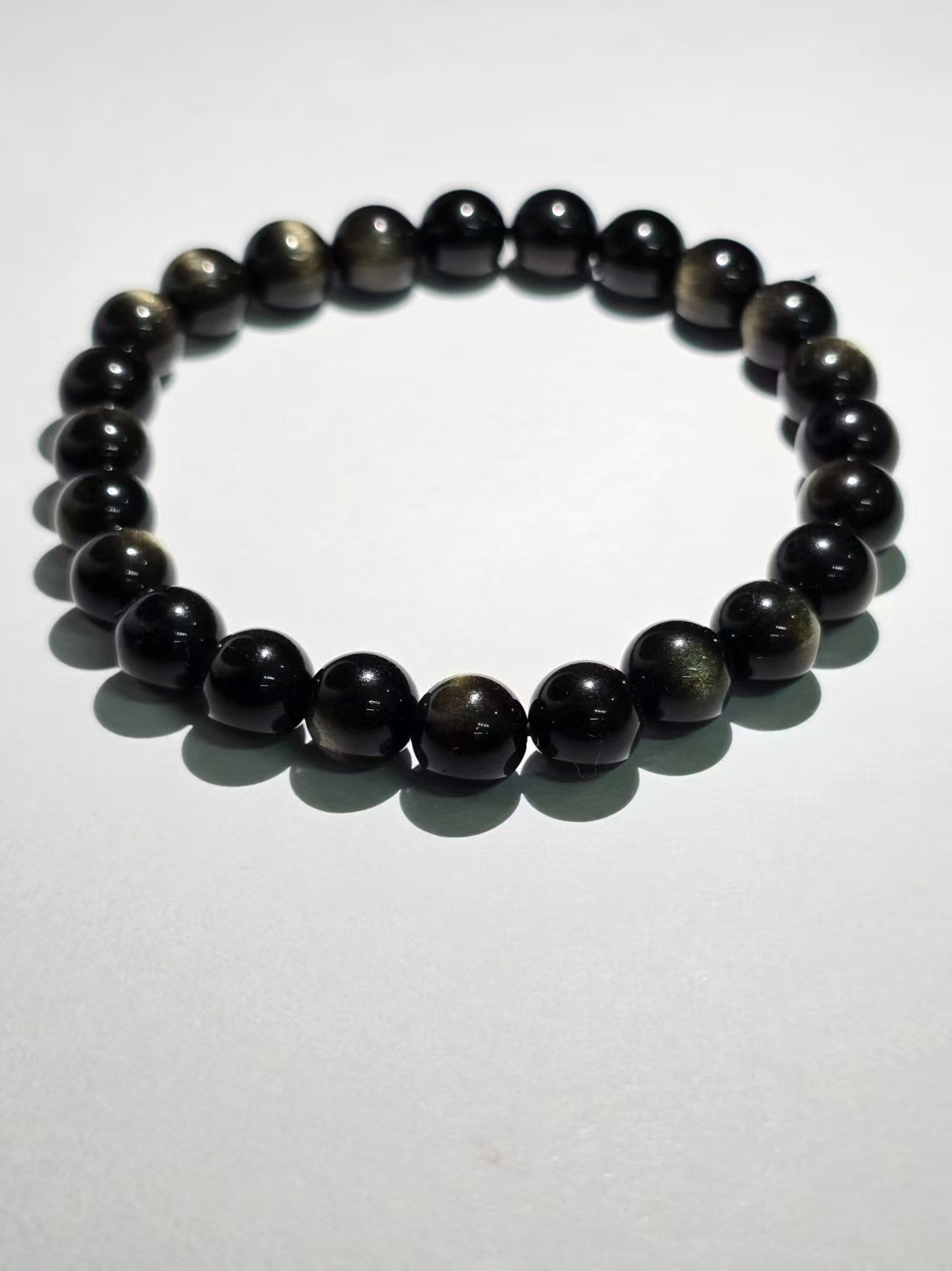 Natural Golden Aventurine Single-Ring Bracelet