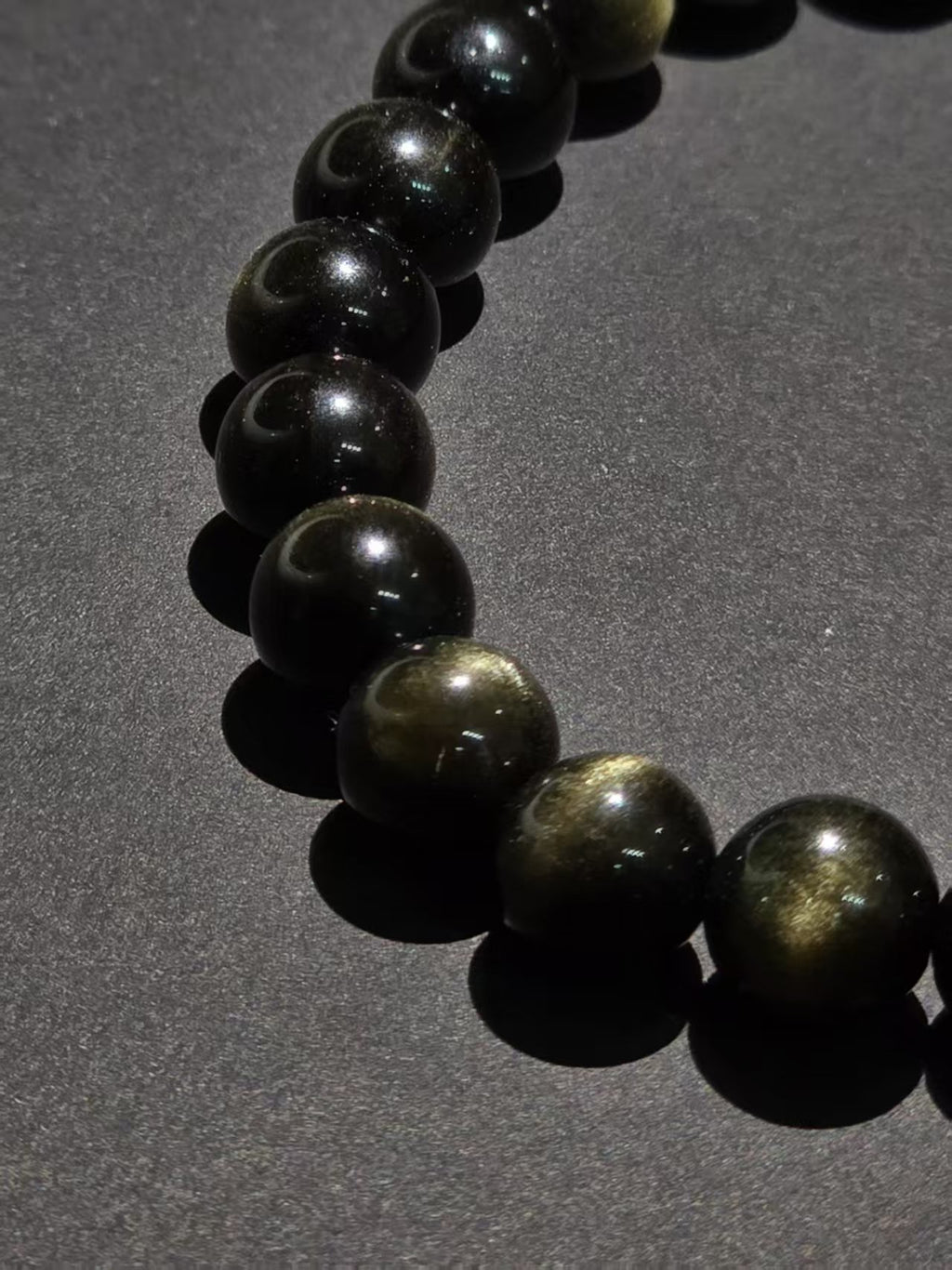 Natural Golden Aventurine Single-Ring Bracelet