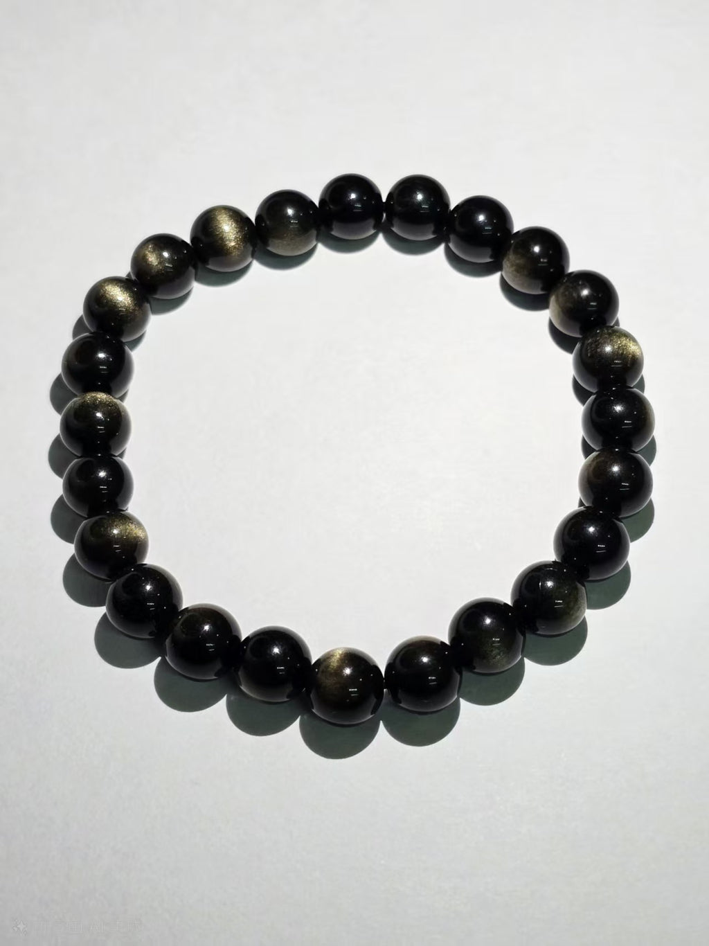 Natural Golden Aventurine Single-Ring Bracelet