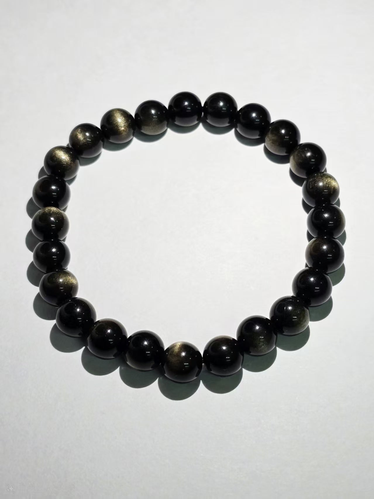 Natural Golden Aventurine Single-Ring Bracelet